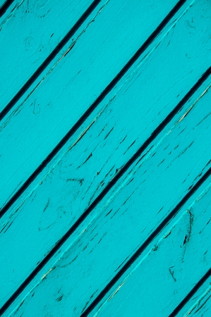 Angular blue strips of woodの写真素材