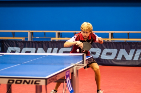 Russian table tennis tournament in memory of Victor Chernomyrdin started in Orenburg, 30.10.2013, city of Orenburg, Southern Ural, Russiaのeditorial素材