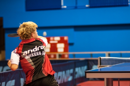 Russian table tennis tournament in memory of Victor Chernomyrdin started in Orenburg, 30.10.2013, city of Orenburg, Southern Ural, Russiaのeditorial素材