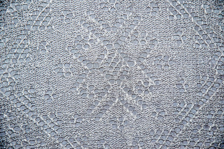 Openwork of Orenburg downy shawl, city of Orenburg, Southern Ural, Russia