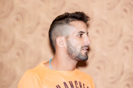 ORENBURG, ORENBURG region, RUSSIA, 17 October, 2014 year. Scythian gold-international professional tournament in MMA. Face to face the fighters mixed martial artsのeditorial素材