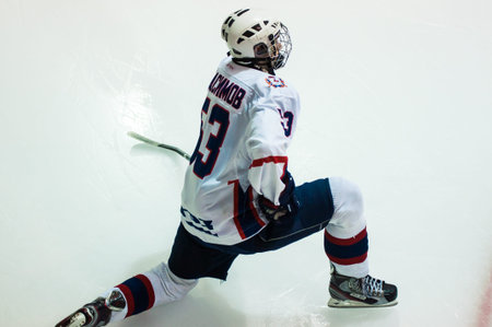 ORENBURG, ORENBURG region, RUSSIA, 19 October, 2014 year. Junior Hockey League championship match...
