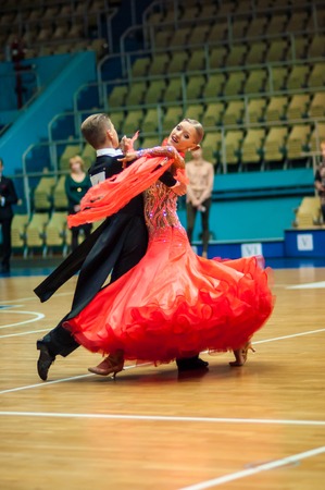 ORENBURG, ORENBURG region, RUSSIA, 3 October, 2014 year.
Open Championship city of dancesport. Dance couple,のeditorial素材