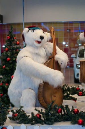 ORENBURG - 6 December: New year polar bear in Armada 
6 December 2014 in ORENBURG, ORENBURG region, RUSSIA.のeditorial素材