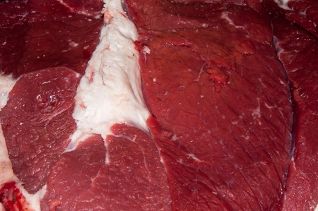 Fresh beef sold at city market And on the bazaar,の写真素材