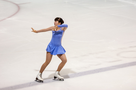 Orenburg, Russia - 26.03.2016: Competitions girls figure skater "Orenburg expanses".のeditorial素材
