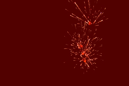 Abstract Christmas lights over the eveningの写真素材