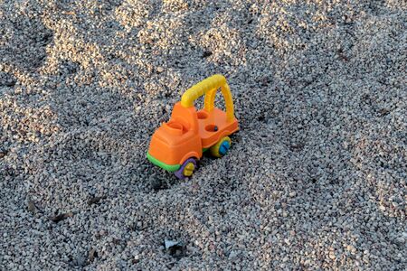 Toy thrown on the playground because of coronavirus.の写真素材