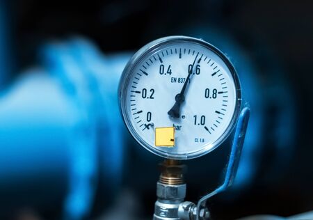 Industry. Hydraulic measuring instrument. Close-up.の写真素材