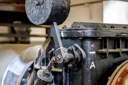Industry. Old pumping station. Detail. Close-up.の写真素材
