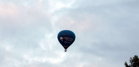 07-29-2020. Vilnius, Lithuania. Evening balloon flight over Vilnius. Summer. Lithuania.のeditorial素材