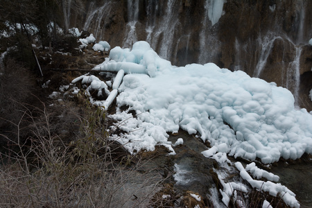 Waterfall in the forest.の写真素材