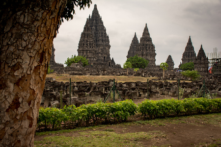 View of the Temple of Candi Prambanan.Prambanan. Indonesia, Yogyakartaの写真素材