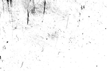 black scratches with spots on a white background. template for designの写真素材