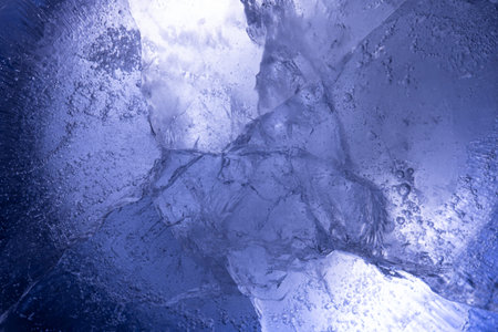 beautiful blue ice. background for design