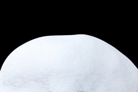 snowdrift isolated on white background.