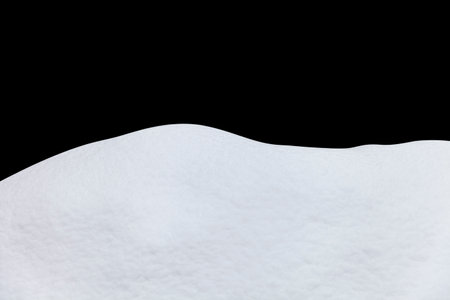 snowdrift isolated on white background.の写真素材