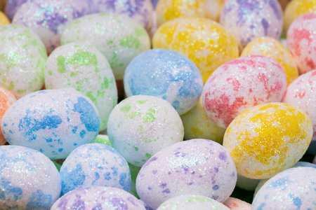 multi-colored testicles with close-up glitters. High quality photo