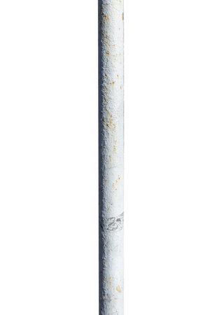 metal pillar isolated on a white background. High quality photo