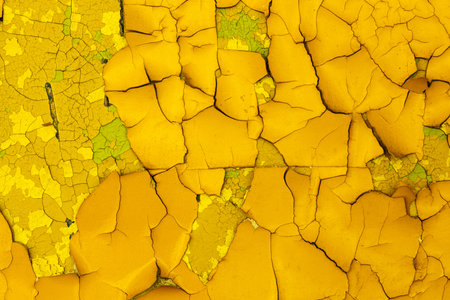 wall with yellow paint. background for design. grunge texture