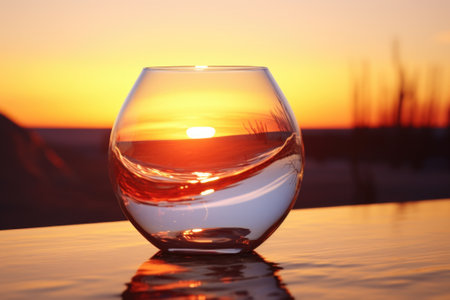 A glass of wine sitting on top of a table. Perfect for wine enthusiasts and wine-related content.の素材