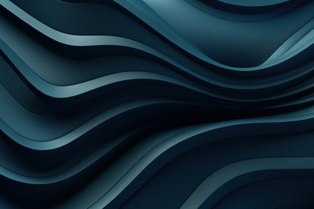 A dark blue abstract background featuring wavy lines. This versatile image can be used for various design projects.の素材