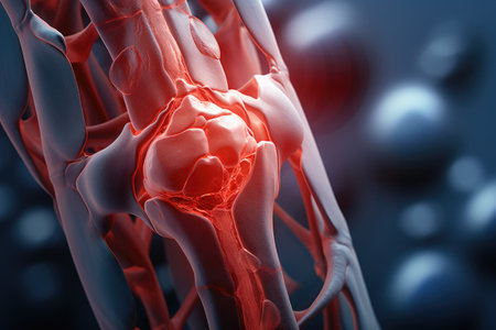 An up-close view of the inner workings of the human body. This image provides a detailed look at the internal organs and systems. Suitable for educational materials or medical publications.の素材