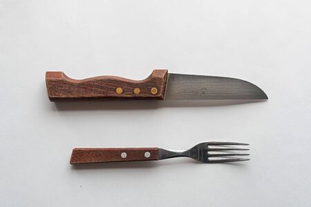 knife and forkの写真素材