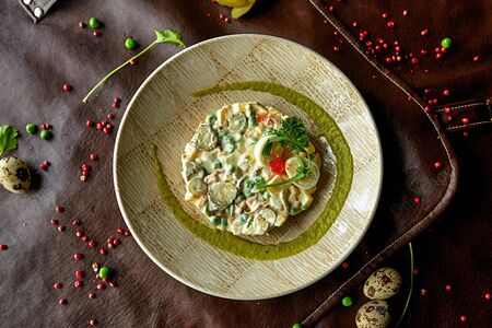Russian saladの写真素材