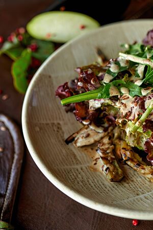 eggplant saladの写真素材