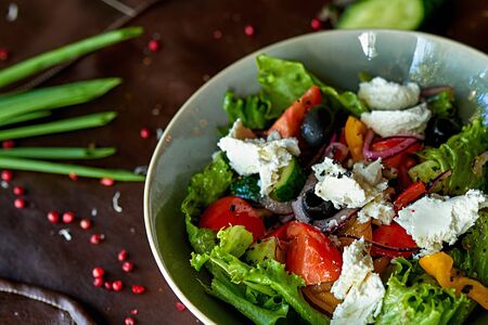 vegetable saladの写真素材