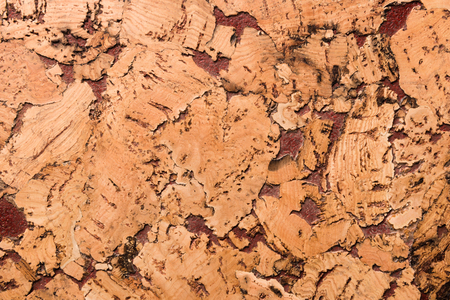 Close Up Background and Texture of Cork Board Wood Surface, Nature Product Industrialの写真素材