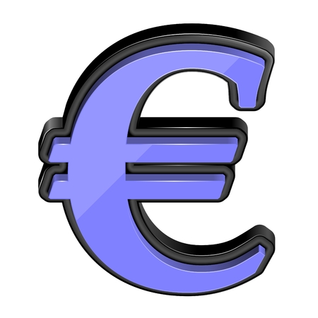 Vector 3d euro symbolのイラスト素材