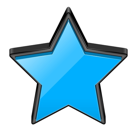 Vector star shape illustration isolated on whiteのイラスト素材