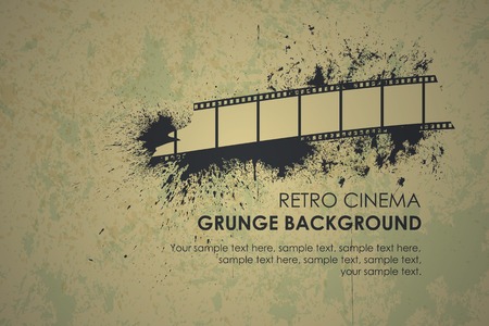 Abstract grunge retro background. Torn film textureのイラスト素材