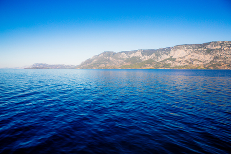 an island in the Mediterranean Seaの写真素材