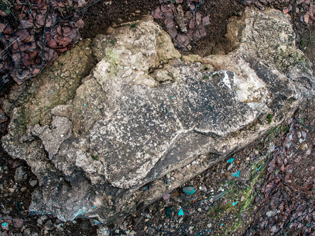 green stone texture - closeup rough rock abstract natural brilliant patternの写真素材