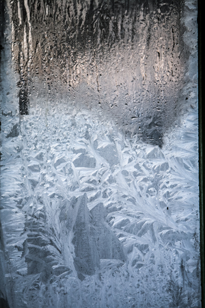 frost patterns for winter backgroundsの写真素材