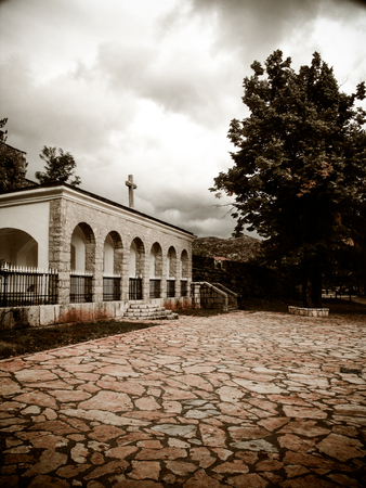 Beautiful old mediterranean architectur, Montenegroの写真素材