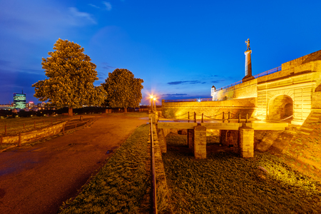 Belgrade fortress and Kalemegdan park, Belgrade Serbiaの写真素材
