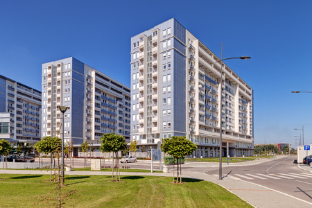 New complex of residential buildingsの写真素材