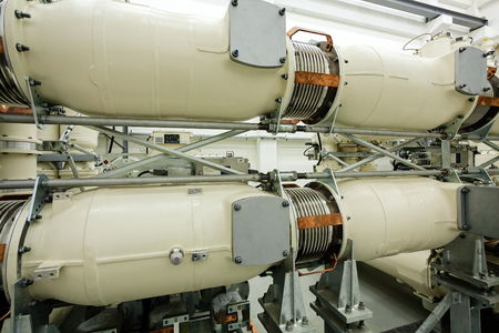 details of new high voltage power transformerの写真素材