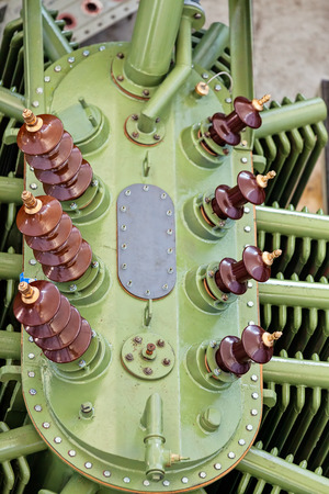 details of new high voltage transformerの写真素材