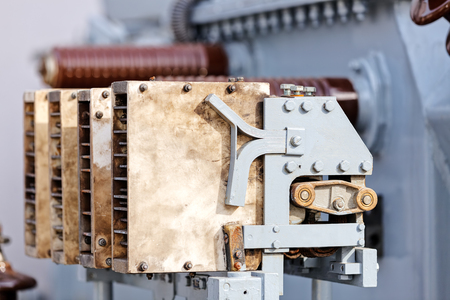 Details of broken high voltage transformerの写真素材
