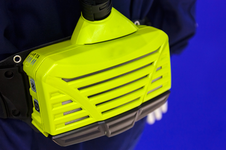 close up of new  fire fighting equipment on a dollの写真素材