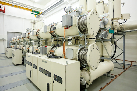 details of new high voltage transformer の写真素材