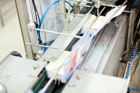 food packing and sorting industry equipmentの写真素材