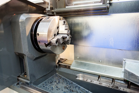 close up of stainless steel and aluminum machineの写真素材