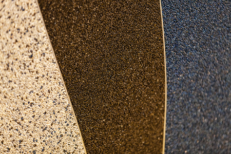 Close up of colorful decorated industrial floorの写真素材