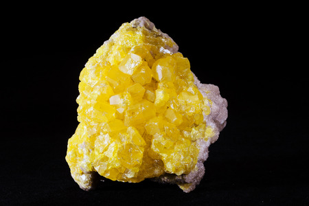 sulfur in the breast with a touch of white on the white backgroundの写真素材